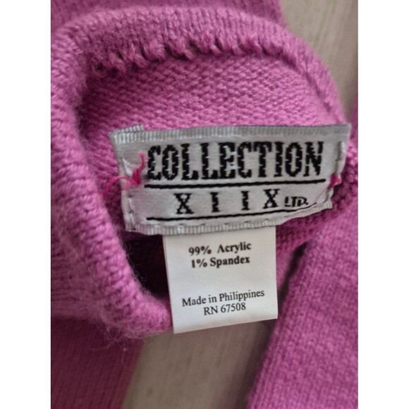 Collection XIIX Ltd Vintage Fingerless Gloves Knit x2 Pink One Size - Picture 4 of 4